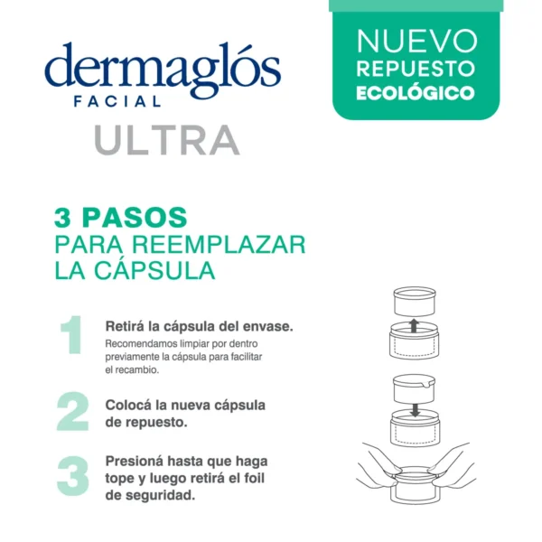 DERMAGLOS F Crema Repuesto Hidratante de Noche Ultra Volumen crema x 50 ml - Imagen 4