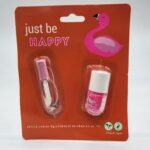 JUST BE HAPPY BRILLO LABIAL + ESMALTE DE UÑAS